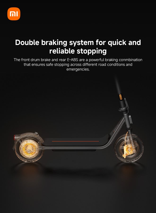 شاومي سكوتر كهربائي 6، مدى طويل 45 كم، تعليق زنبركي أمامي وخلفي، إطارات بدون أنبوب مقاس 12 بوصة، طاقة قصوى 800 واط، نظام فرامل مزدوج، سكوتر قابل للطي للبالغين، قانوني على الطريق - Image 5