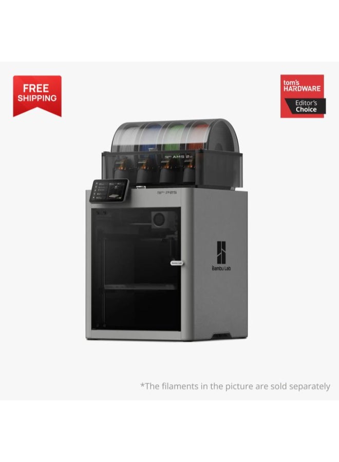 بامبو لاب طابعة ثلاثية الأبعاد P2S كومبو، كشف الأخطاء بالذكاء الاصطناعي، تبريد بالهواء البارد، طباعة متعددة الألوان - Image 1