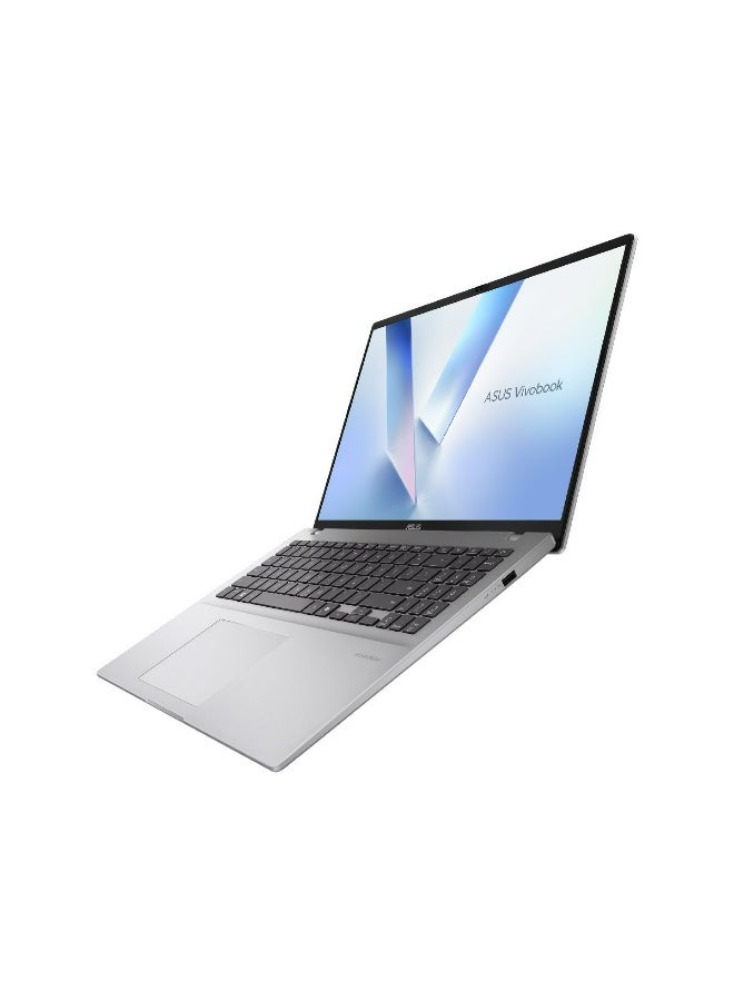 أسوس ASUS VivoBook 16 Laptop X1607CA-UL005W, 16.0 inch WUXGA Display, Intel® Core™ Ultra 5 225H, 16GB RAM, 512GB SSD, Intel® UHD Graphics, Windows 11 Home, Silver English/Arabic Silver - Image 4