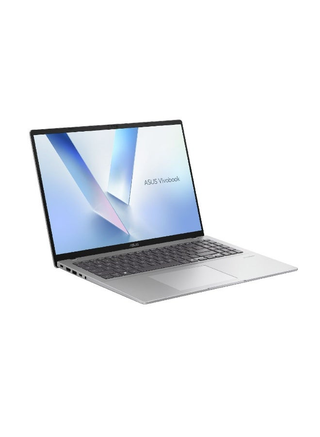 أسوس ASUS VivoBook 16 Laptop X1607CA-UL005W, 16.0 inch WUXGA Display, Intel® Core™ Ultra 5 225H, 16GB RAM, 512GB SSD, Intel® UHD Graphics, Windows 11 Home, Silver English/Arabic Silver - Image 2
