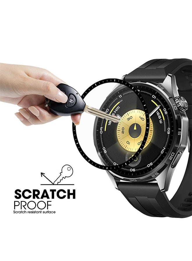 مارجون PMMA Clear Screen Protector for Huawei Watch GT6 46mm - Ultra Thin Scratch Resistant Protective Film Clear-1 - Image 3