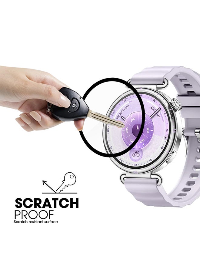 مارجون PMMA Clear Screen Protector for Huawei Watch GT6 41mm - Ultra Thin Scratch Resistant Protective Film Clear-1 - Image 2