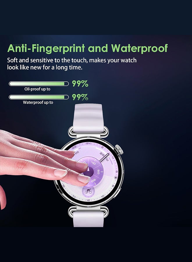 مارجون PMMA Clear Screen Protector for Huawei Watch GT6 41mm - Ultra Thin Scratch Resistant Protective Film Clear-1 - Image 5