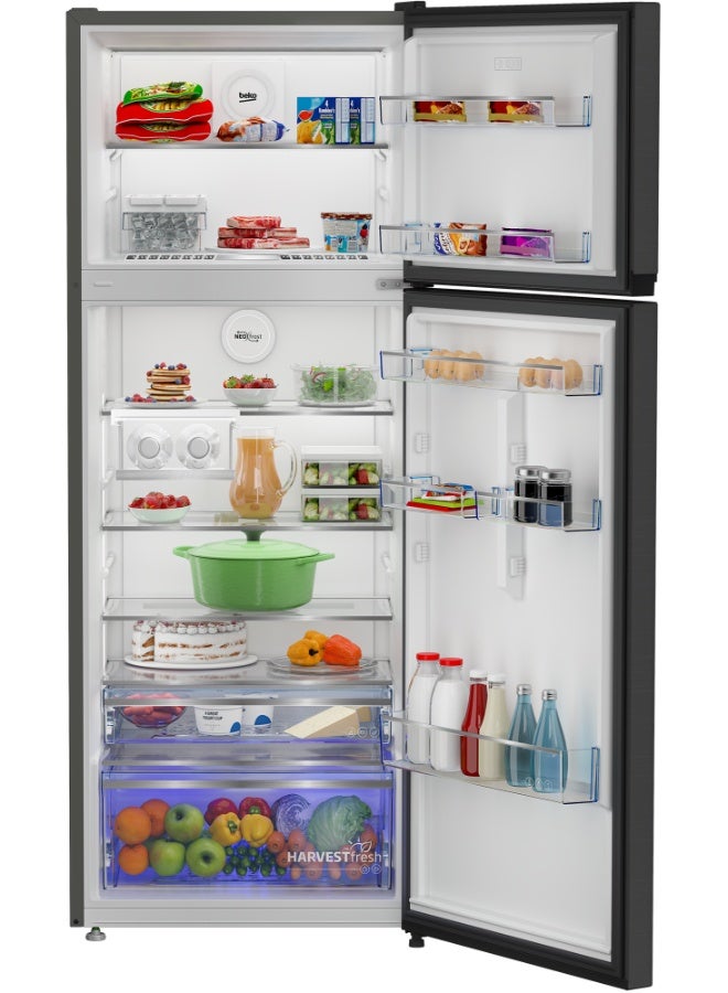 بيكو Refrigerator 455 Liters Gross(406 Net) Capacity,Top Mount, No Frost,Low Noise,10 Years Warranty on ProSmart Inverter Compressor RDNG455DDI Prepainted Dark Inox - Image 5
