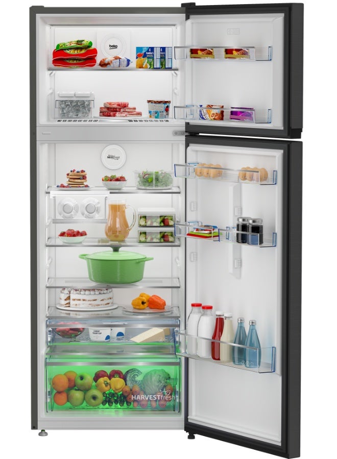 بيكو Refrigerator 455 Liters Gross(406 Net) Capacity,Top Mount, No Frost,Low Noise,10 Years Warranty on ProSmart Inverter Compressor RDNG455DDI Prepainted Dark Inox - Image 3