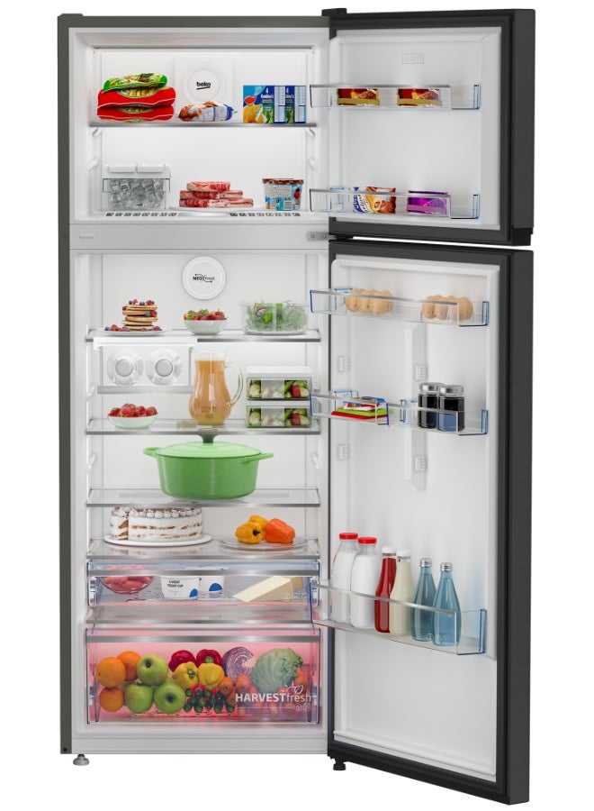بيكو Refrigerator 455 Liters Gross(406 Net) Capacity,Top Mount, No Frost,Low Noise,10 Years Warranty on ProSmart Inverter Compressor RDNG455DDI Prepainted Dark Inox - Image 4