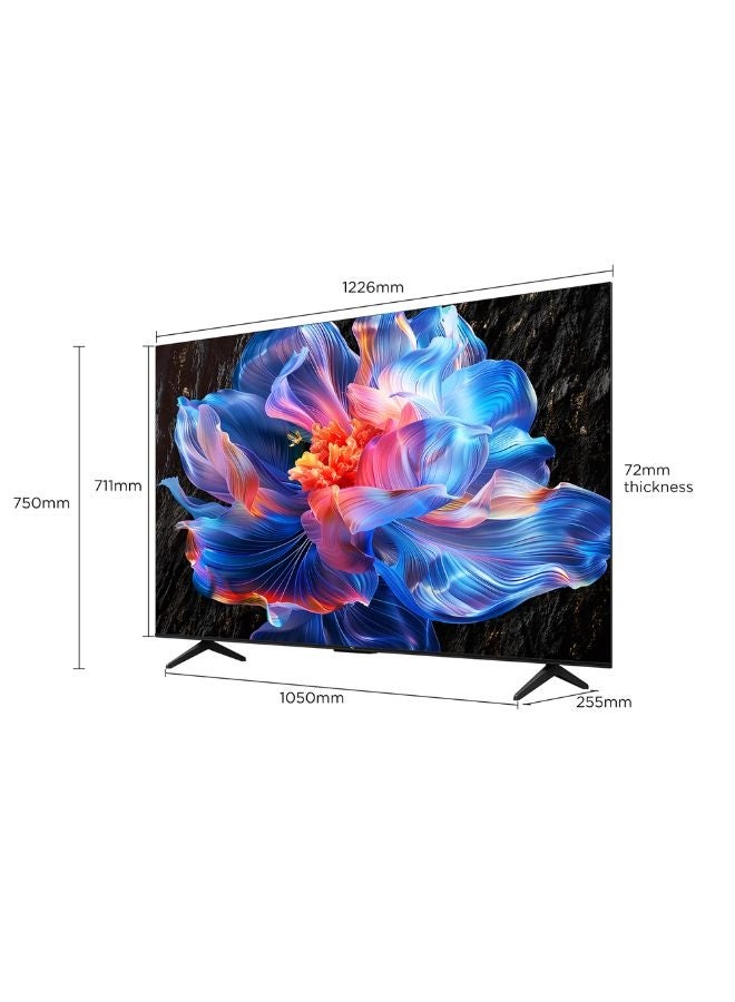 TCL 55 Inch P6K 4K HDR TV | 4K UHD Smart Google TV | AiPQ Processor | HVA Panel | HDR10, HLG, 60Hz | Ai Clarity, Ai Color, Ai HDR, Ai Contrast | Dolby Audio | MEMC | Metallic Bezel-less - International Version 55P6K Black - Image 2