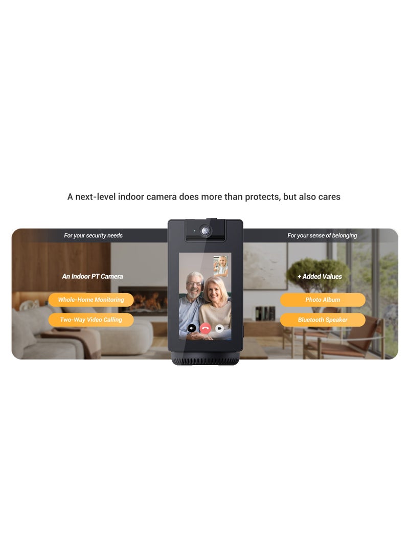 إيزفيز كاميرا فيديو ذكية S10 2K+ - شاشة تعمل باللمس 4 بوصات، دقة 2K+، رؤية ليلية بالأشعة تحت الحمراء، مكبر صوت بلوتوث، تدعم واي فاي مزدوج النطاق 6 (2.4 / 5 جيجاهرتز) - أسود - Image 5