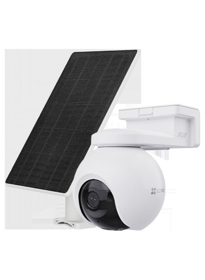 إيزفيز كاميرا البطارية الذكية EB8 Pro 4G - 4K Ultra HD، 4G و Wi-Fi 6، محادثة ثنائية الاتجاه، بطارية بسعة 10400 مللي أمبير مع وضع الفيديو دائم التشغيل 2.0، مقاومة للعوامل الجوية، تدعم بطاقة MicroSD (حتى 512GB) - أبيض - Image 1