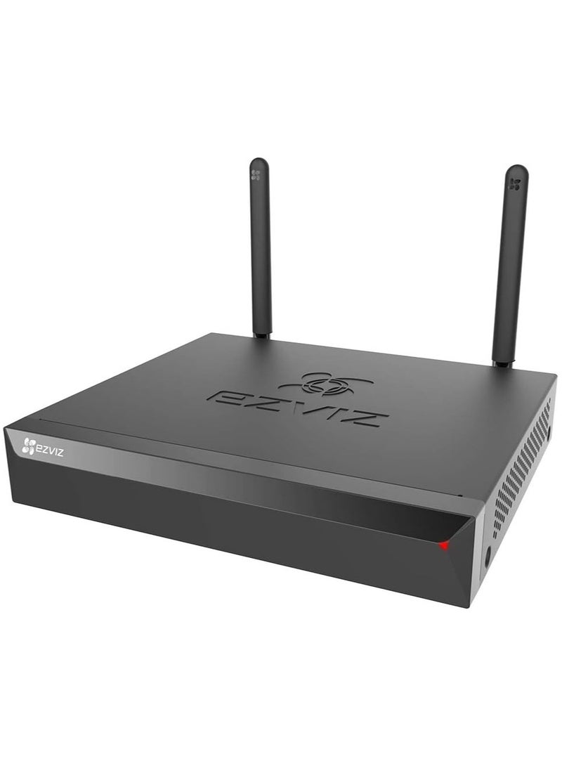 إيزفيز مسجل الفيديو الشبكي اللاسلكي X5S-4W (NVR) مع مخرج HDMI/VGA، يدعم حتى 4 كاميرات واي فاي، ضغط فيديو H.265، وسعة تخزين 8TB - أسود - Image 1