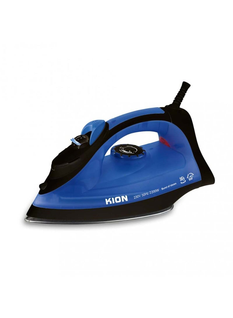 Kion Steam Iron 2200W 380Ml Ceramic Coating Soleplate & Swivel Cord & Self-Cleaning Function 380 L 2200 W KGC/1002 Blue - Image 1