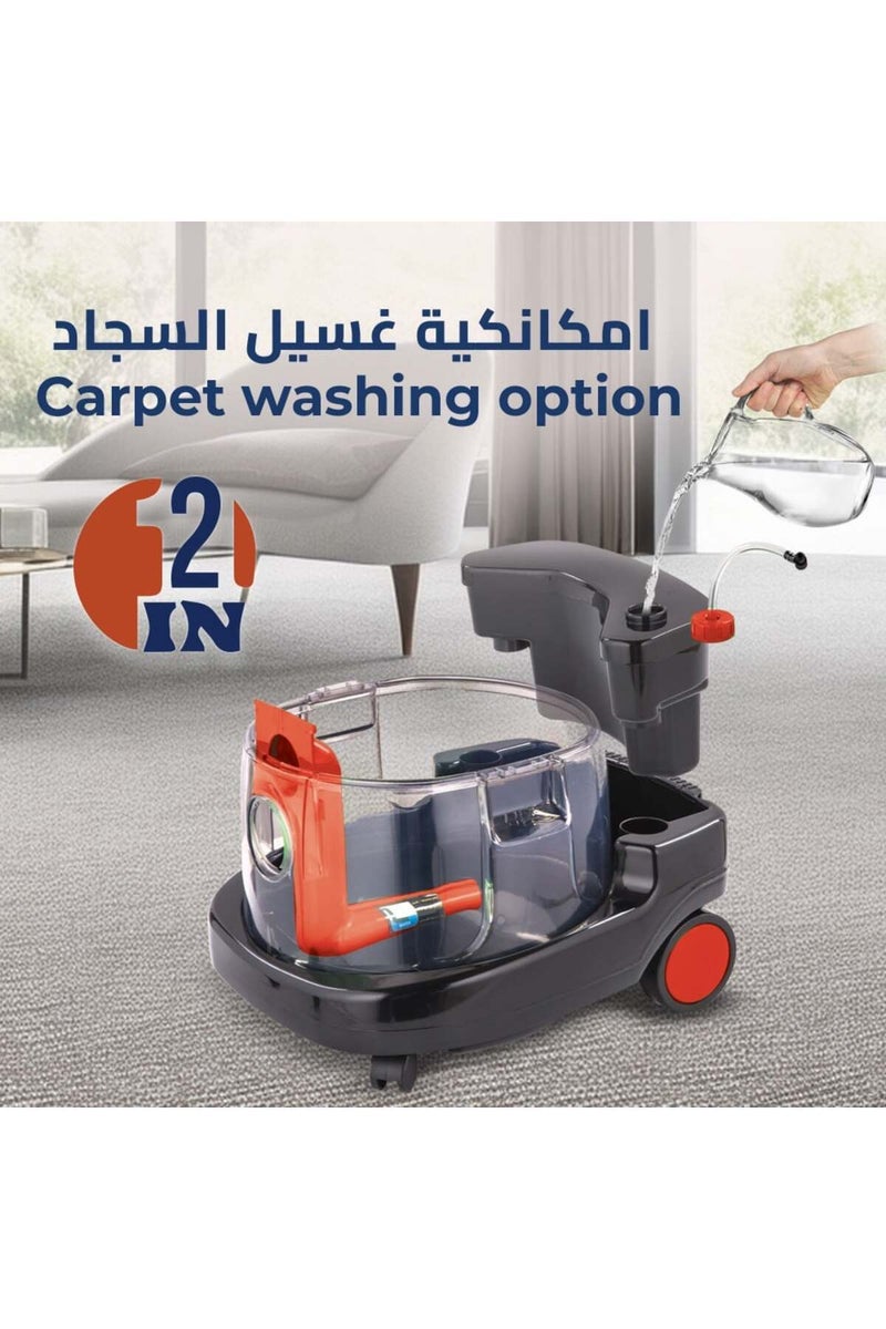 Kion Carpet Washer & Cleaner 20L 2000W Turbo With Multible Accessories And Functions Made In Turkey 20 L 2000 W WCC204 Multicolor - Image 3