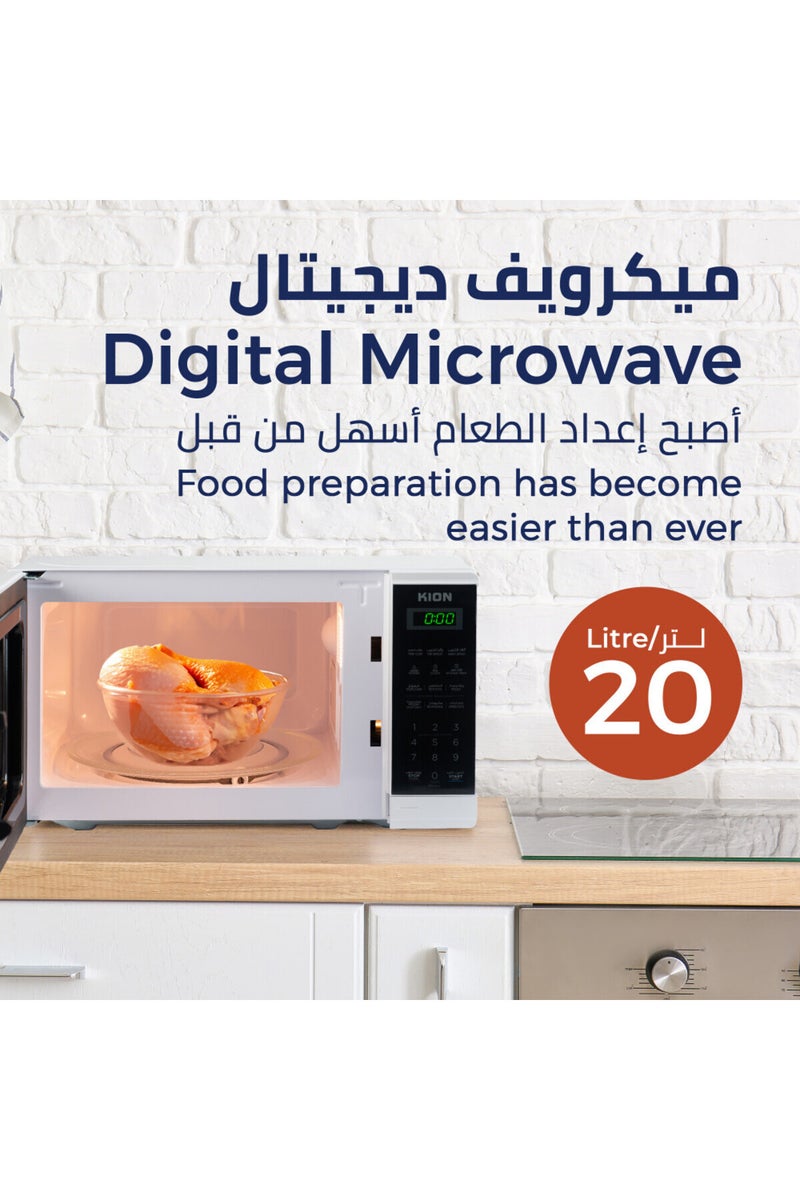 Kion Microwave Digital Control 20 L 700 W KMW/720D White - Image 2