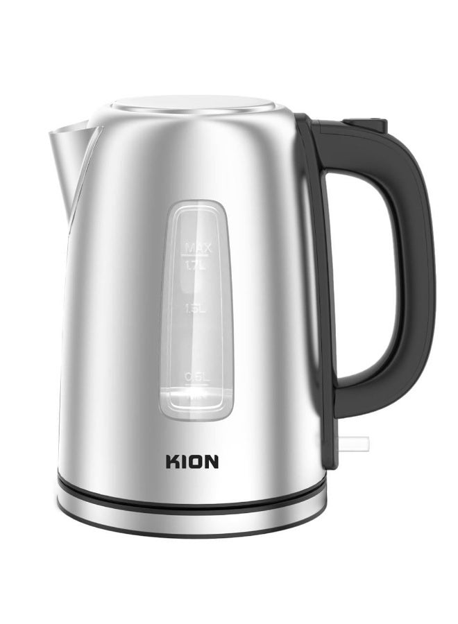 Kion Kettle 304 Stainless Steel Cord-Storage & Led Indicator 1.7 L 2200 W BWK17SI22CO Silver - Image 1