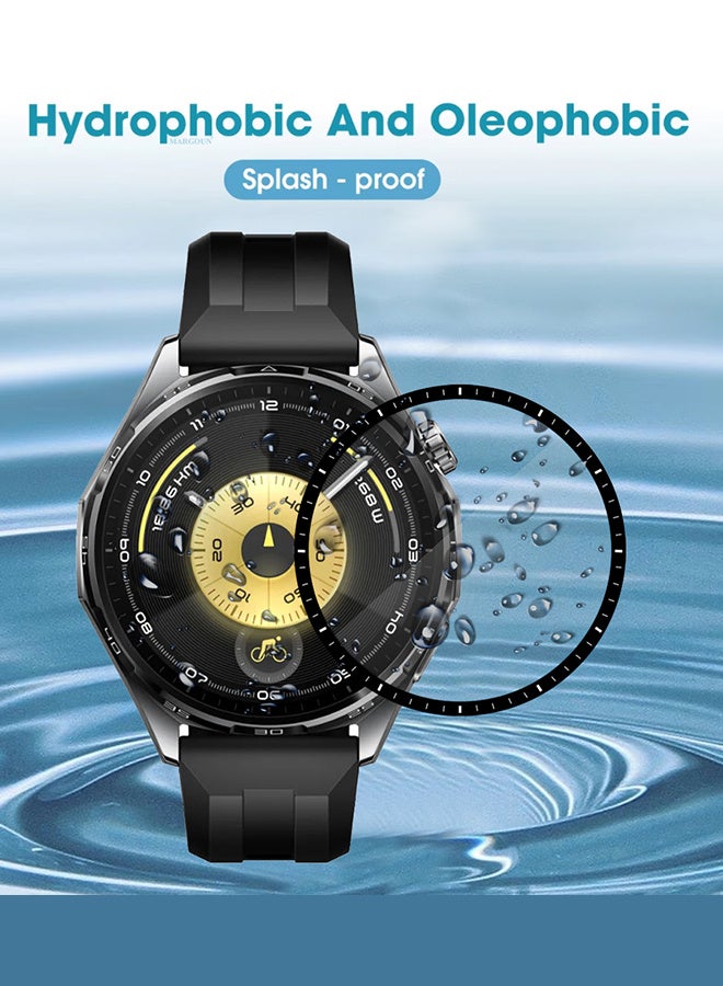 مارجون 2 Pieces PMMA Clear Screen Protector for Huawei Watch GT6 46mm - Ultra Thin Scratch Resistant Protective Film Clear-2 - Image 4