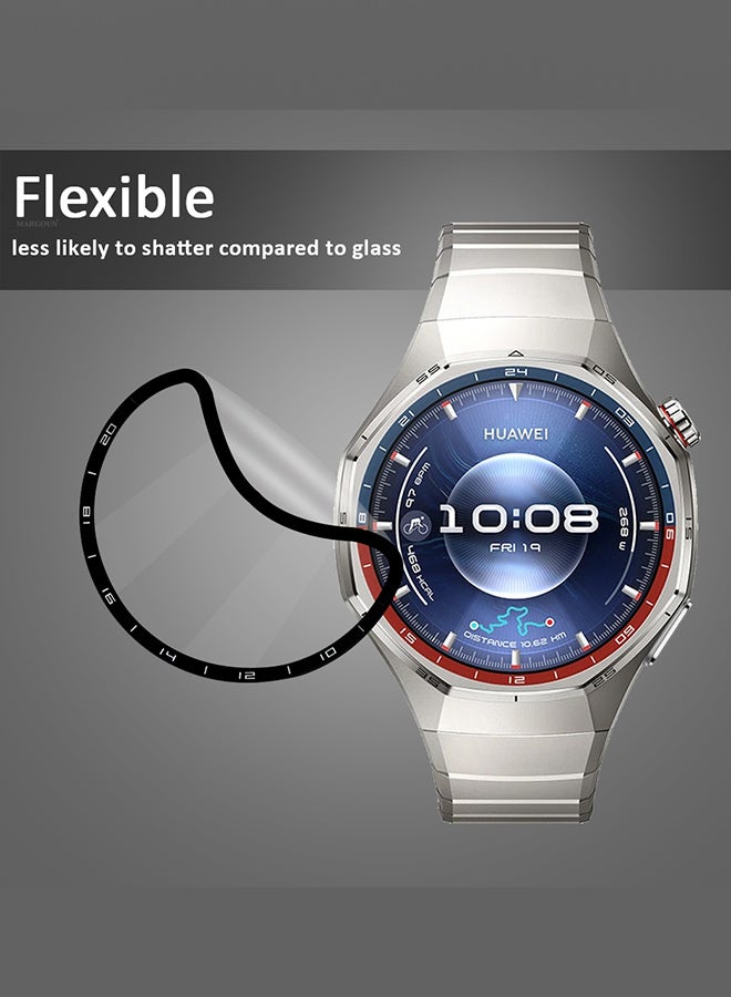 مارجون 2 Pieces PMMA Clear Screen Protector for Huawei Watch GT6 Pro - Ultra Thin Scratch Resistant Protective Film Clear-2 - Image 2