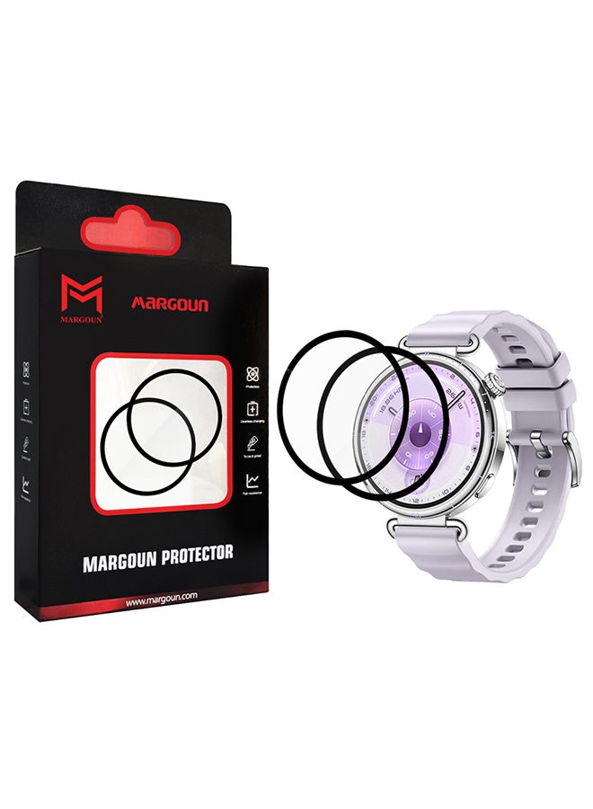 مارجون 2 Pieces PMMA Clear Screen Protector for Huawei Watch GT6 41mm - Ultra Thin Scratch Resistant Protective Film Clear-2 - Image 1
