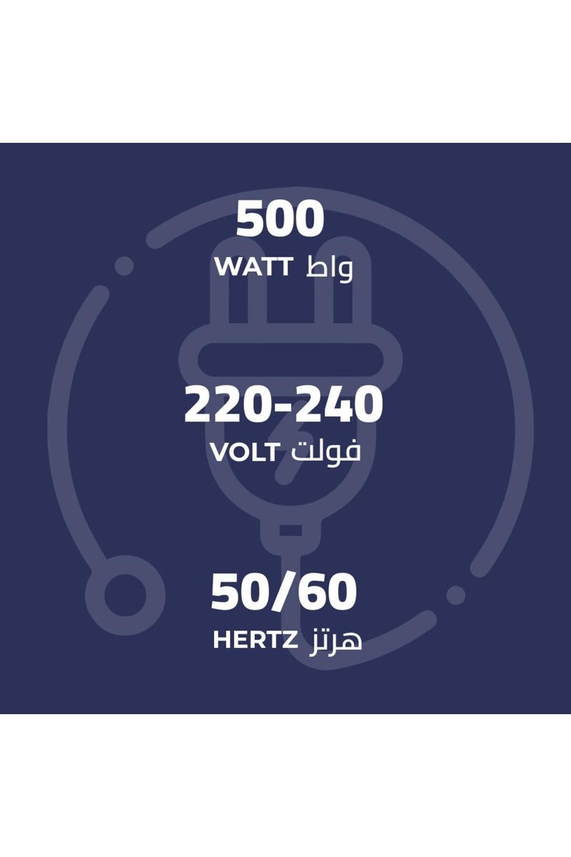 Kion Blender Stainless-Steel Glass Jug With 2 Speeds With Pulse + Grinder 1.5 L 500 W BBB5015SG00 Silver - Image 2