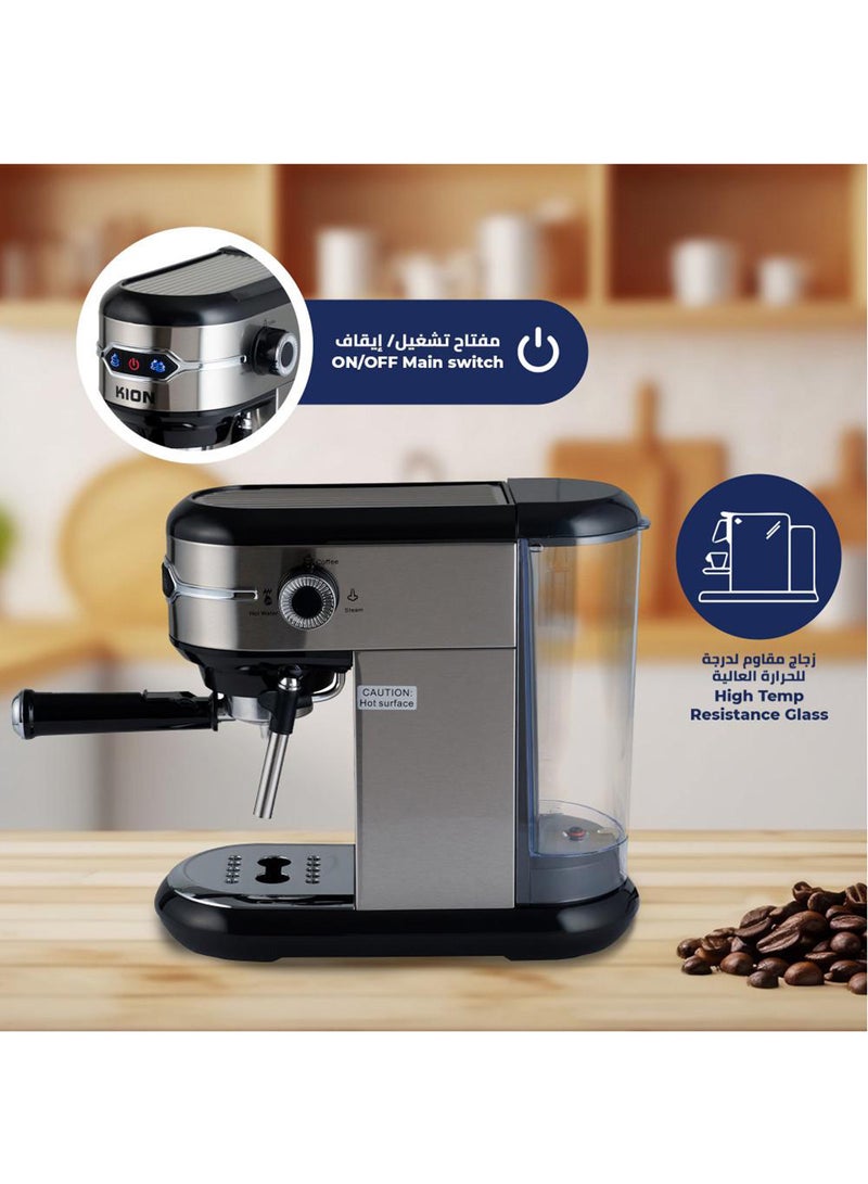 Kion Espresso Coffee Maker With Water Capacity 1 L 1450 W KHD/903 Multicolor - Image 3