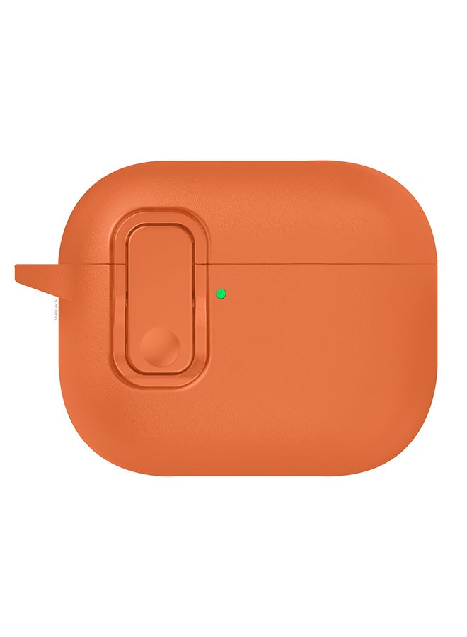 مارجون حافظة جلدية لسماعات AirPods Pro 3 مع إغلاق بالضغط وسلسلة مفاتيح مدمجة - حافظة واقية - Image 3