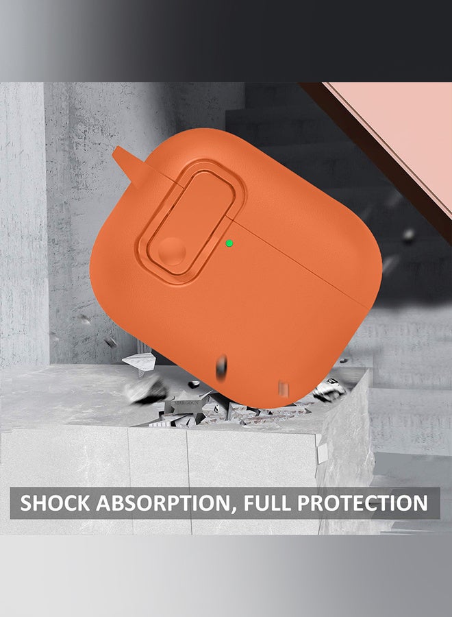 مارجون حافظة جلدية لسماعات AirPods Pro 3 مع إغلاق بالضغط وسلسلة مفاتيح مدمجة - حافظة واقية - Image 5