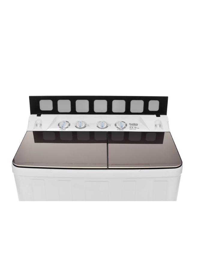 Beko Twin Tub Washer, 12Kg WTT12G White - Image 5