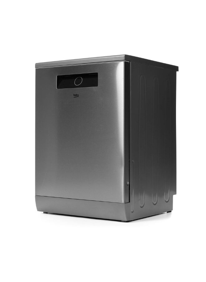 Beko Dishwasher 8 Programs, 16 Place Settings, Inox BDEN38640XC Inox - Image 2