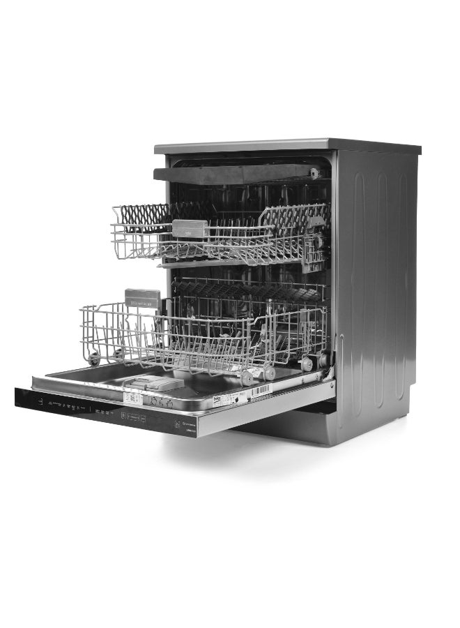 Beko Dishwasher 8 Programs, 16 Place Settings, Inox BDEN38640XC Inox - Image 5