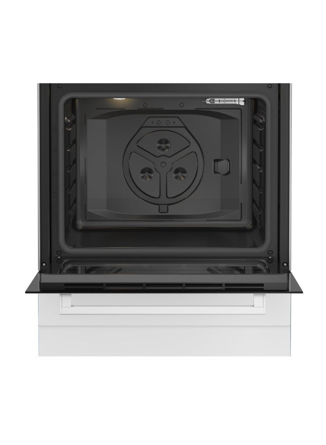 Beko Electric Cooker 60x60 Cm, 4 HP White Metal Toplid, LED Indicator, Grill FBS66000W White - Image 5