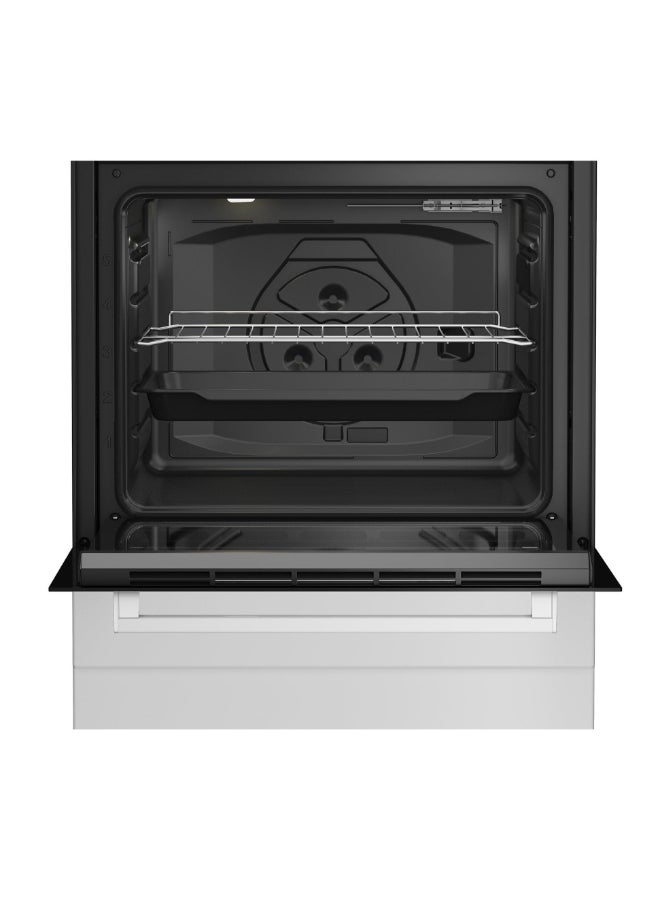 Beko Electric Cooker 60x60 Cm, 4 HP White Metal Toplid, LED Indicator, Grill FBS66000W White - Image 4