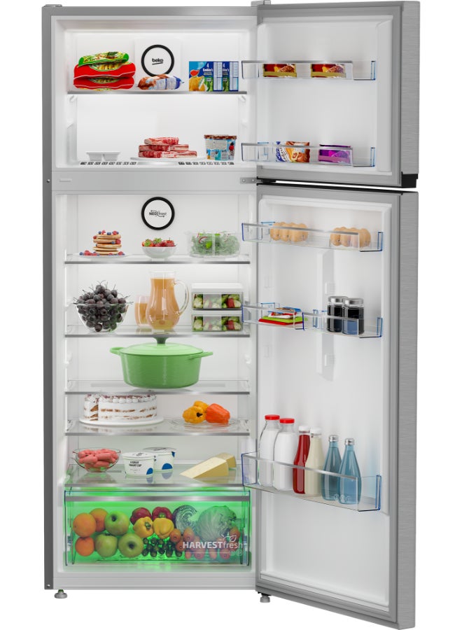 Beko Refrigerator 11.1Cu.ft, Freezer 3.3Cu.ft, Inverter Compressor, Dual Cooling, Inox RDNE455SS Inox - Image 3