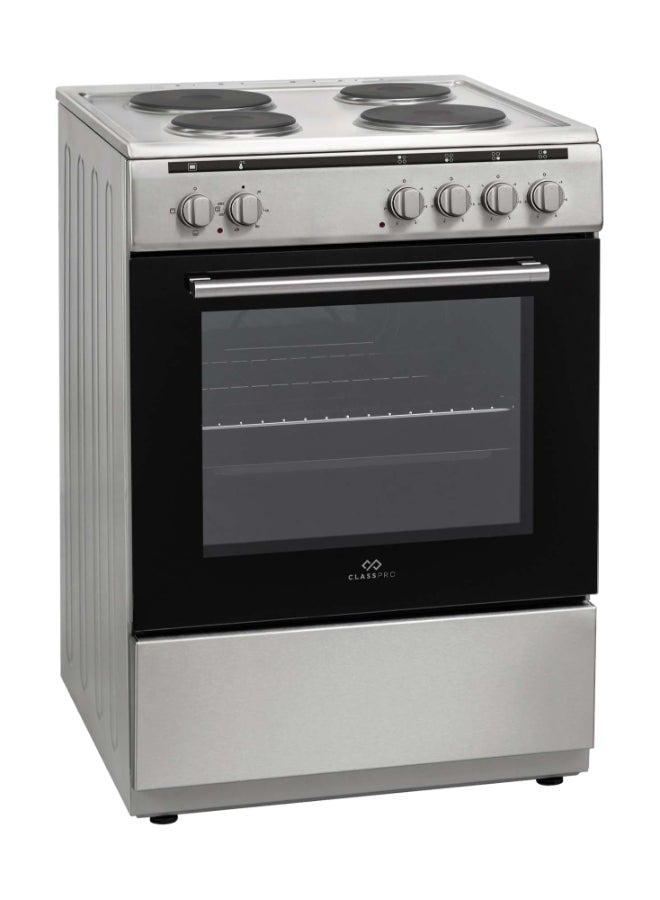 Electric Cooker 60x60 Cm, 4 Zones, 65L Oven, Silver CLP60ECV Silver