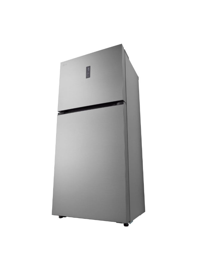 LG Refrigerator 15.1Cu.ft, Freezer 6.5Cu.ft, Smart Inverter, ThinQ WiFi LT23HBHSIV Silver - Image 4