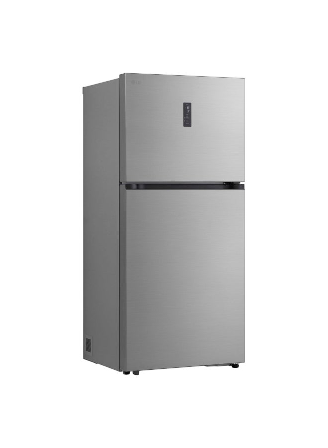 LG Refrigerator 15.1Cu.ft, Freezer 6.5Cu.ft, Smart Inverter, ThinQ WiFi LT23HBHSIV Silver - Image 2