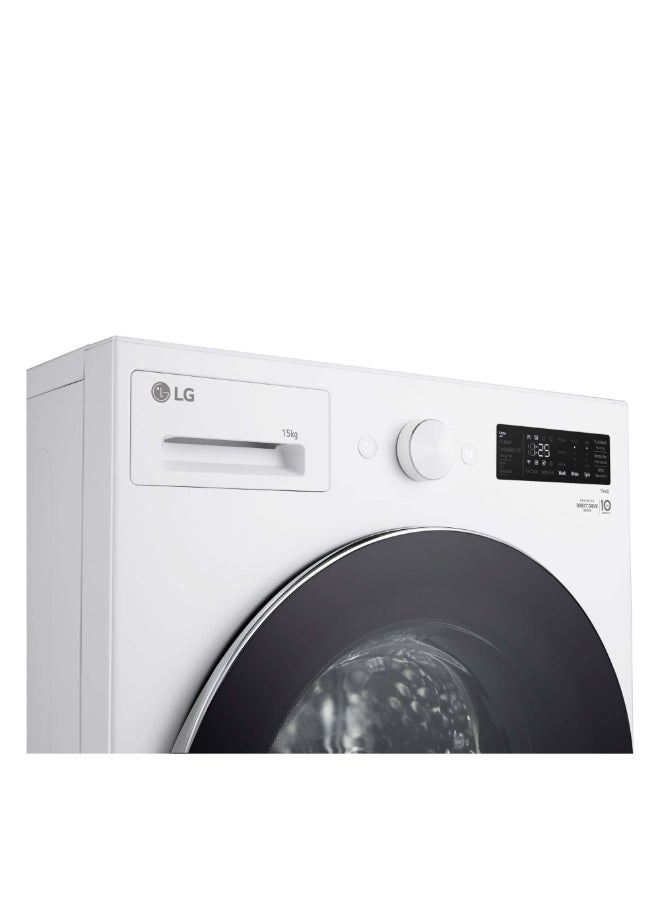 LG Front Load Washer 15kg WFN1510WHT White - Image 3