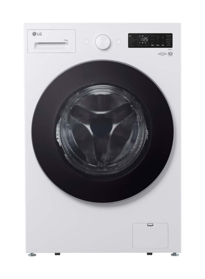 LG Front Load Washer 15kg WFN1510WHT White - Image 1