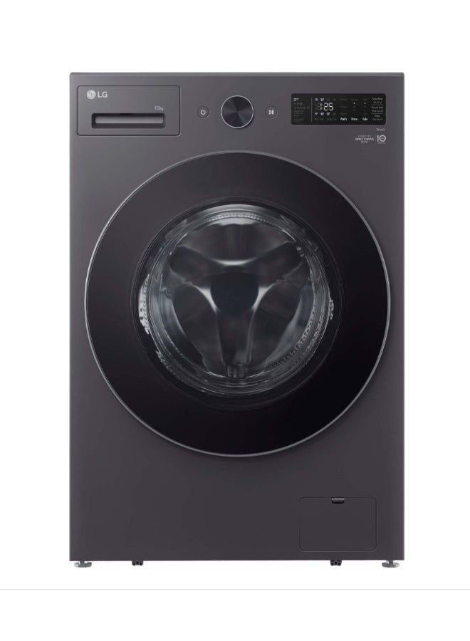 LG Front Load Washer 15kg, Graphite WFN1510BST Graphite - Image 1