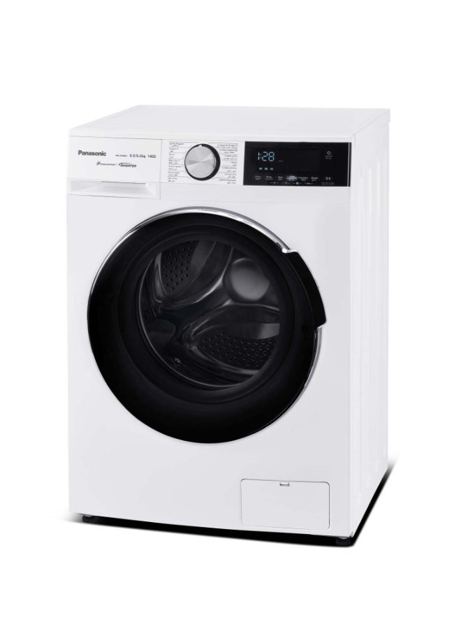 Panasonic Front Load Washer/Dryer 8/6Kg , All-in-One, Inverter, Hygiene Steam NA-S16ML1WSA White - Image 2
