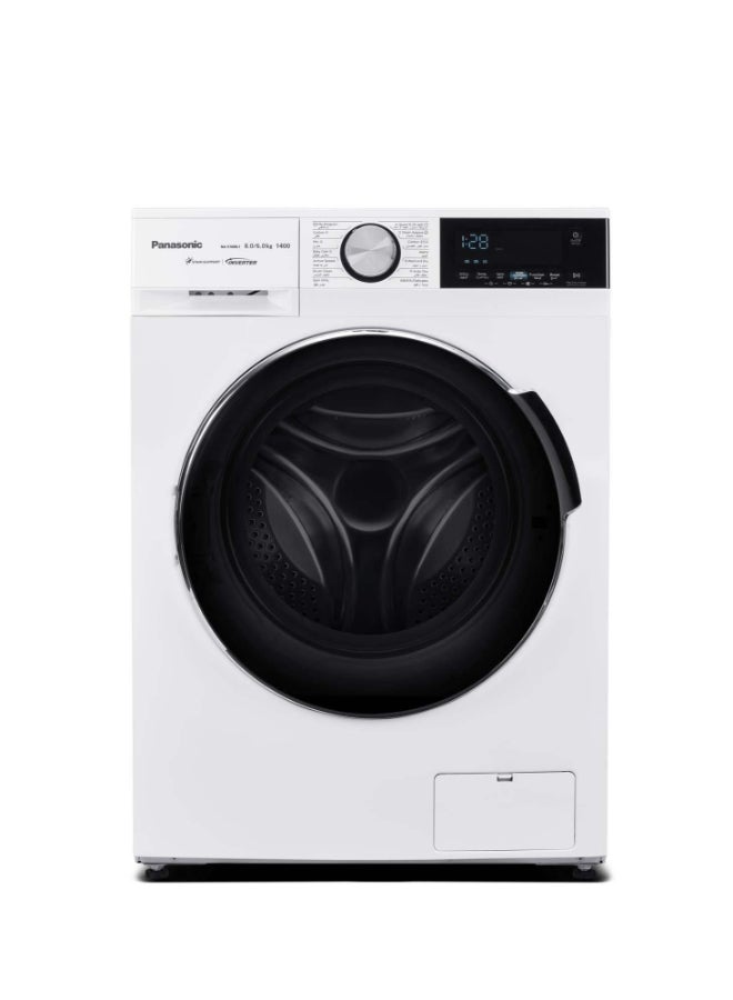 Panasonic Front Load Washer/Dryer 8/6Kg , All-in-One, Inverter, Hygiene Steam NA-S16ML1WSA White - Image 4