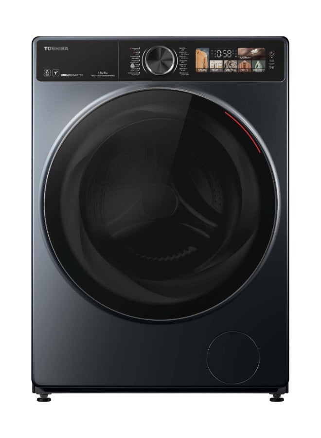 Toshiba Front Load Washer/Dryer 13/8kg, Dryer Combo Inverter 3D Display TWD-T25BZP140MWBB(MG) Morandi Grey - Image 1