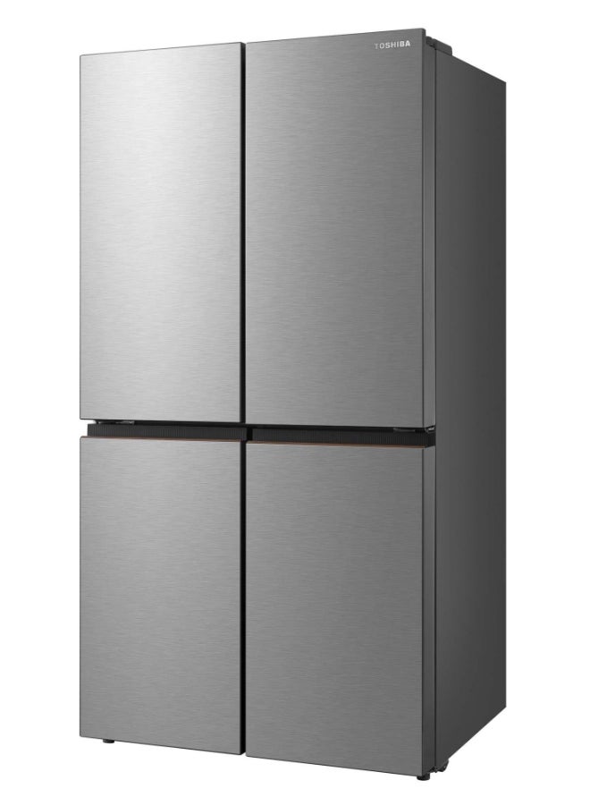 Toshiba Refrigerator 4 Doors, 14.7Cu.ft, Freezer 7.6Cu.ft, Inverter, Starry GR-RF900WI1-PMU(57) Starry Silver - Image 2
