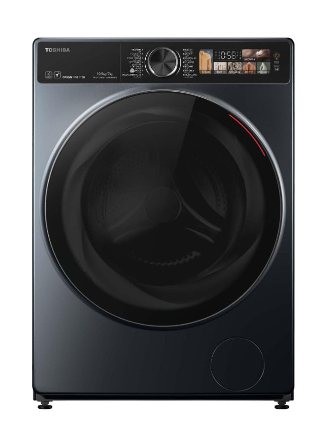 Toshiba Front Load Washer/Dryer, 10.5kg / 7kg Dryer Combo Origin Inverter TWD-T25BZU115MWBB(MG) Morandi Grey - Image 1