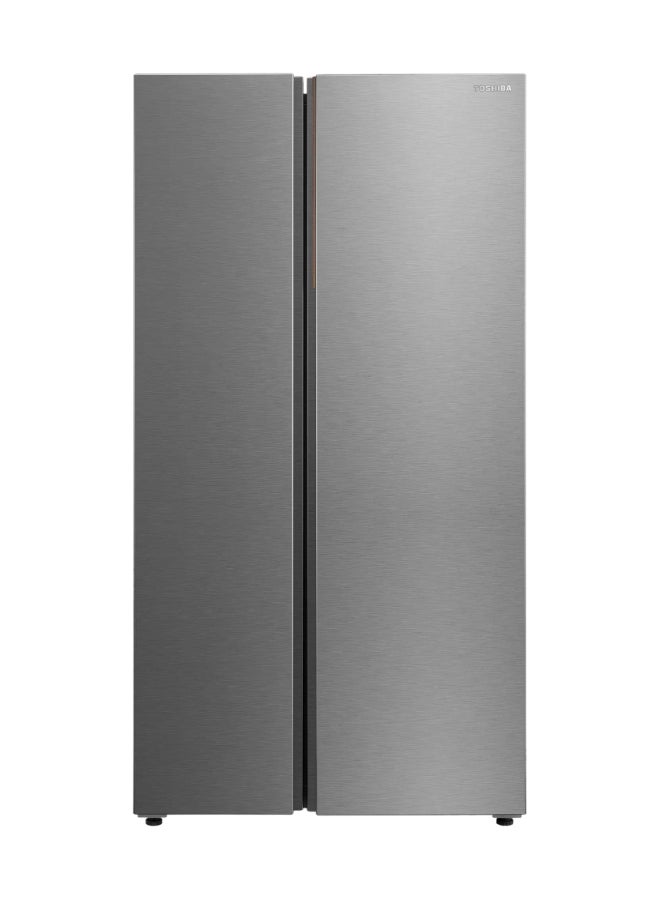 Toshiba Refrigerator Side by Side 15.1Cu.ft, Freezer 8.8Cu.ft, Inverter GR-RS910WI1-PMU(57) Starry Silver - Image 1