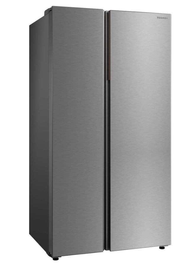 Toshiba Refrigerator Side by Side 15.1Cu.ft, Freezer 8.8Cu.ft, Inverter GR-RS910WI1-PMU(57) Starry Silver - Image 2