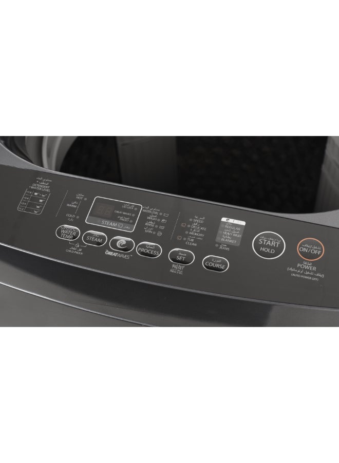 Toshiba Top Load Washer 15kg, Great Waves, Steam, SDD Inverter AW-T06DUH1600L2BBH(MG) Morandi Grey - Image 5