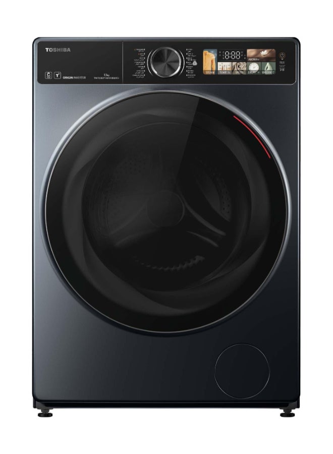 Toshiba Front Load Washer 13kg, Great Wave, Origin Inverter, Morandi Grey TW-T25BZP140MWBB(MG) Morandi Grey - Image 1