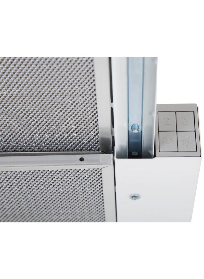 فابر Kitchen Cooker Hood, 60 cm Under-cabinet, 420 m³/h Suction Power, 3-Speed, LED Lighting, Metal Aluminum, FLEXA NG HIP AM/X A60 ( Made in Turkey ) 140 W 315.0635.133 Metallized Aluminum With  Stainless Steel Front - Image 3