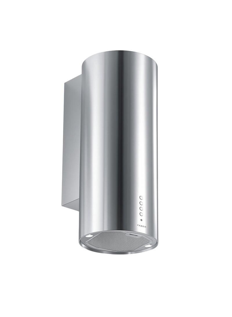 فابر Kitchen Cooker Hood, 37 cm Wall-Mount, 620 m³/h Suction Power, 3-Speed + Intensive, LED Lighting, Stainless Steel, ECLIPSE EV8 LED X A37 ( Made in Italy ) 250 W 335.0538.983 Stainless Steel - Image 2