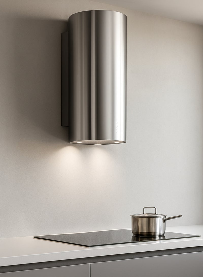 فابر Kitchen Cooker Hood, 37 cm Wall-Mount, 620 m³/h Suction Power, 3-Speed + Intensive, LED Lighting, Stainless Steel, ECLIPSE EV8 LED X A37 ( Made in Italy ) 250 W 335.0538.983 Stainless Steel - Image 3