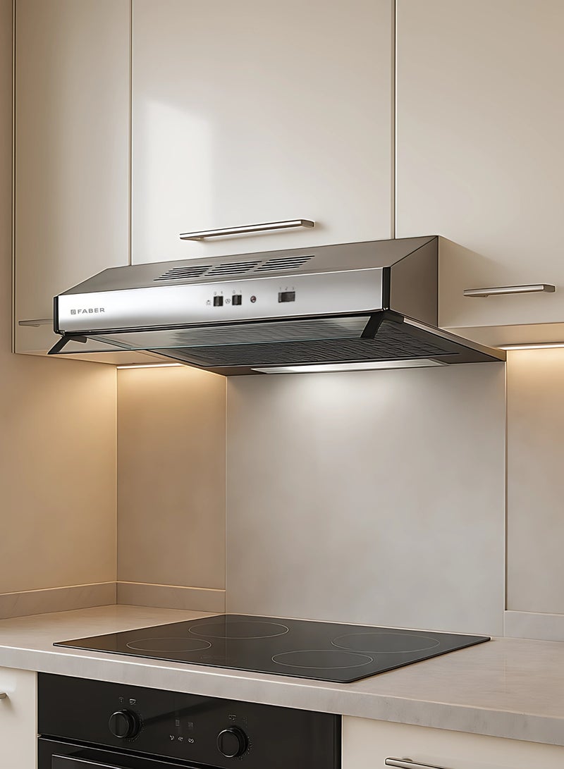 فابر Kitchen Cooker Hood, 90 cm Under-Cabinet, 305 m³/h Suction Power, 3-Speed, LED Lighting, Stainless Steel TCH05 SS19A 741 ( Made in Turkey ) 115 W 300.0557.495 Stainless - Image 4